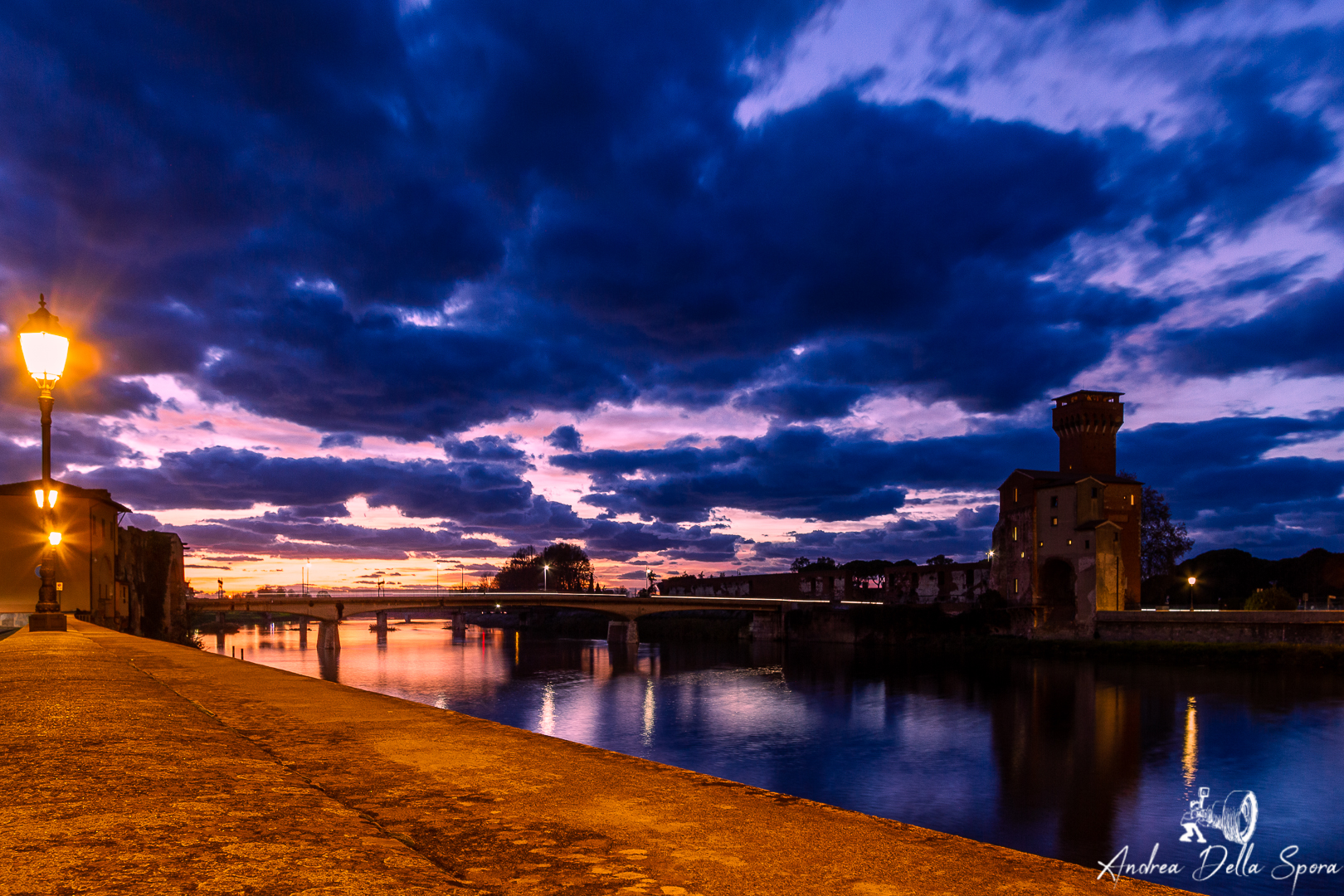 PISA – TRAMONTO SULLA CITTADELLA