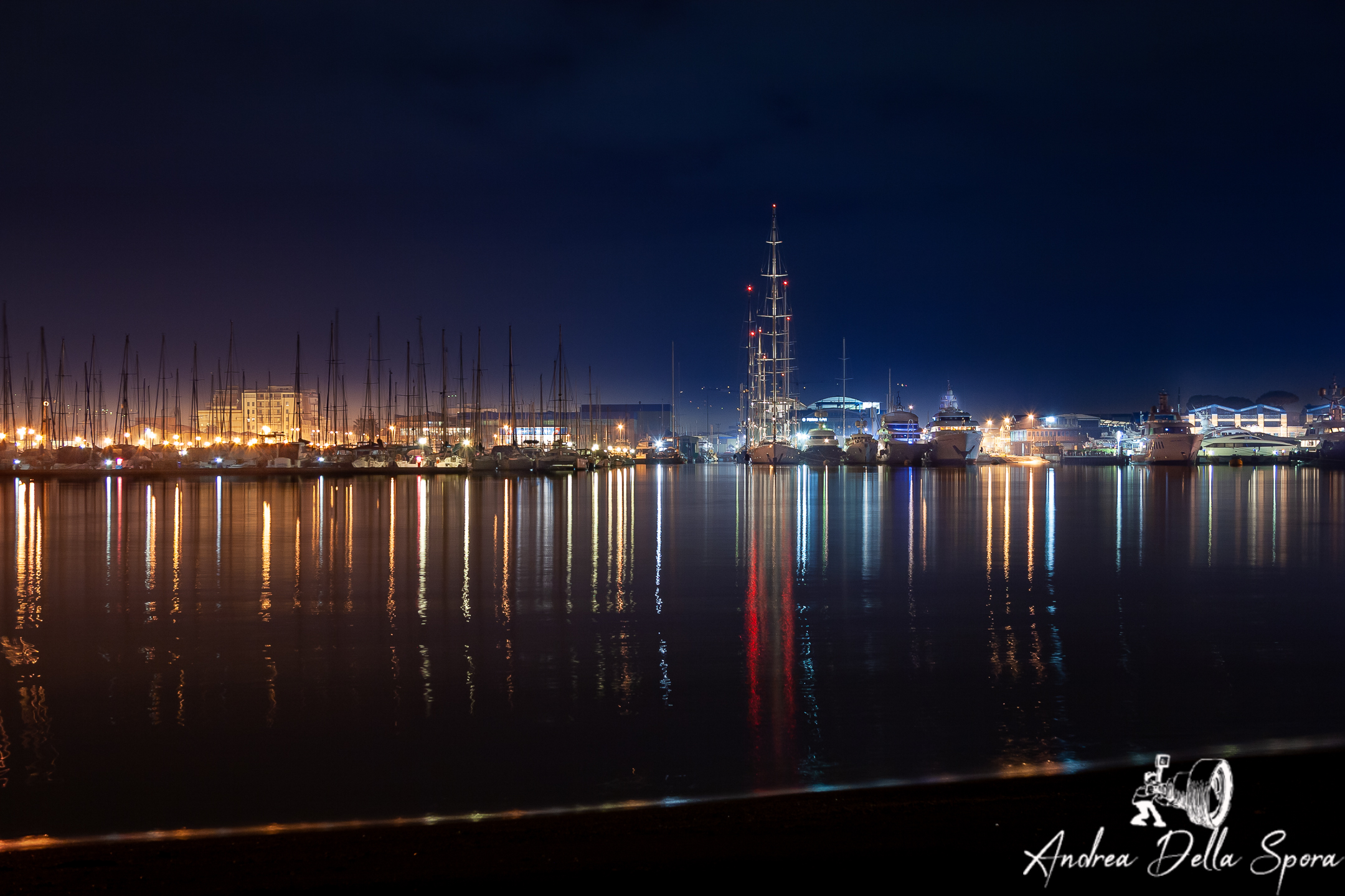 Il porto di notte – Viareggio