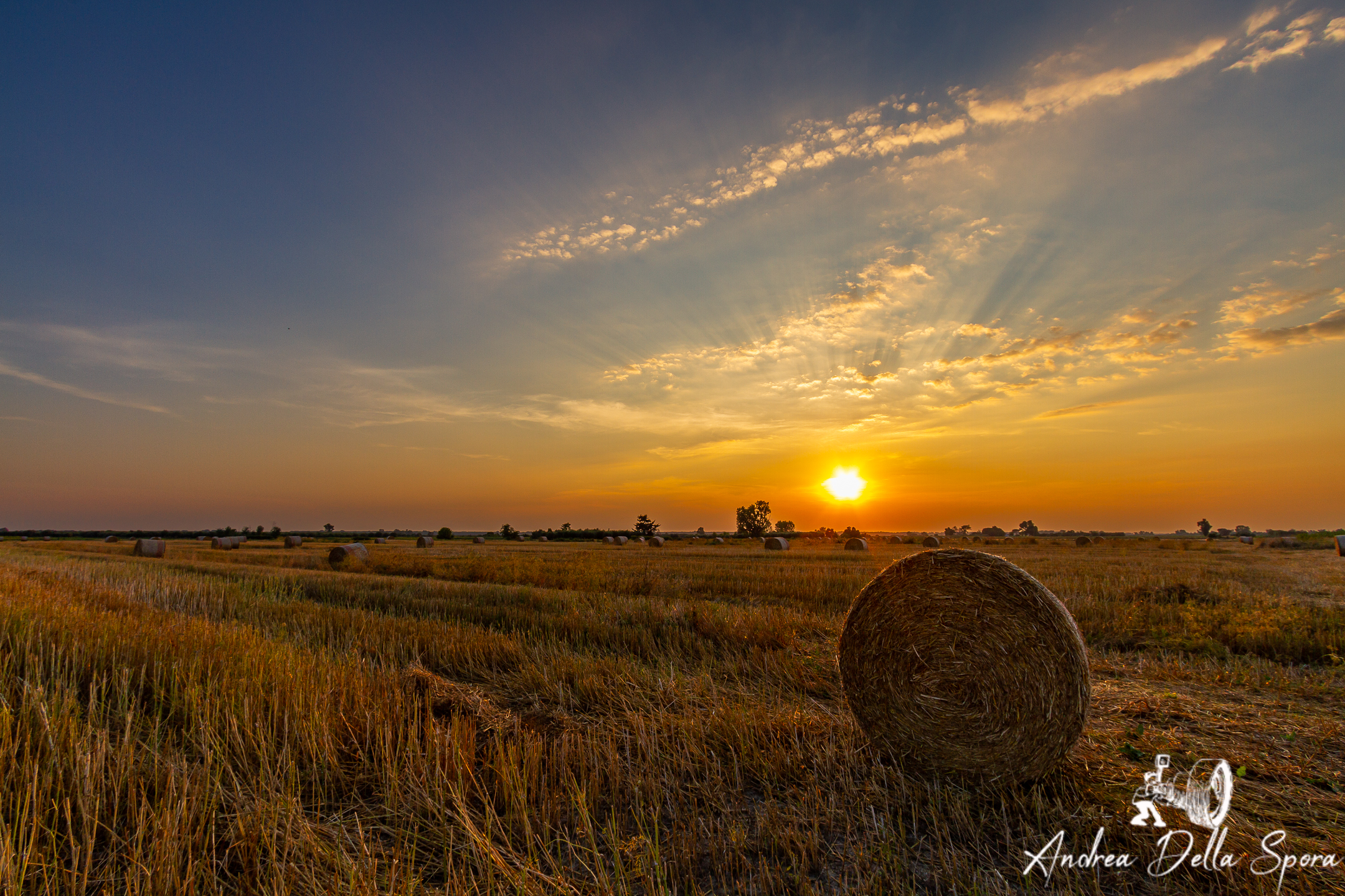 Campagna Toscana al tramonto