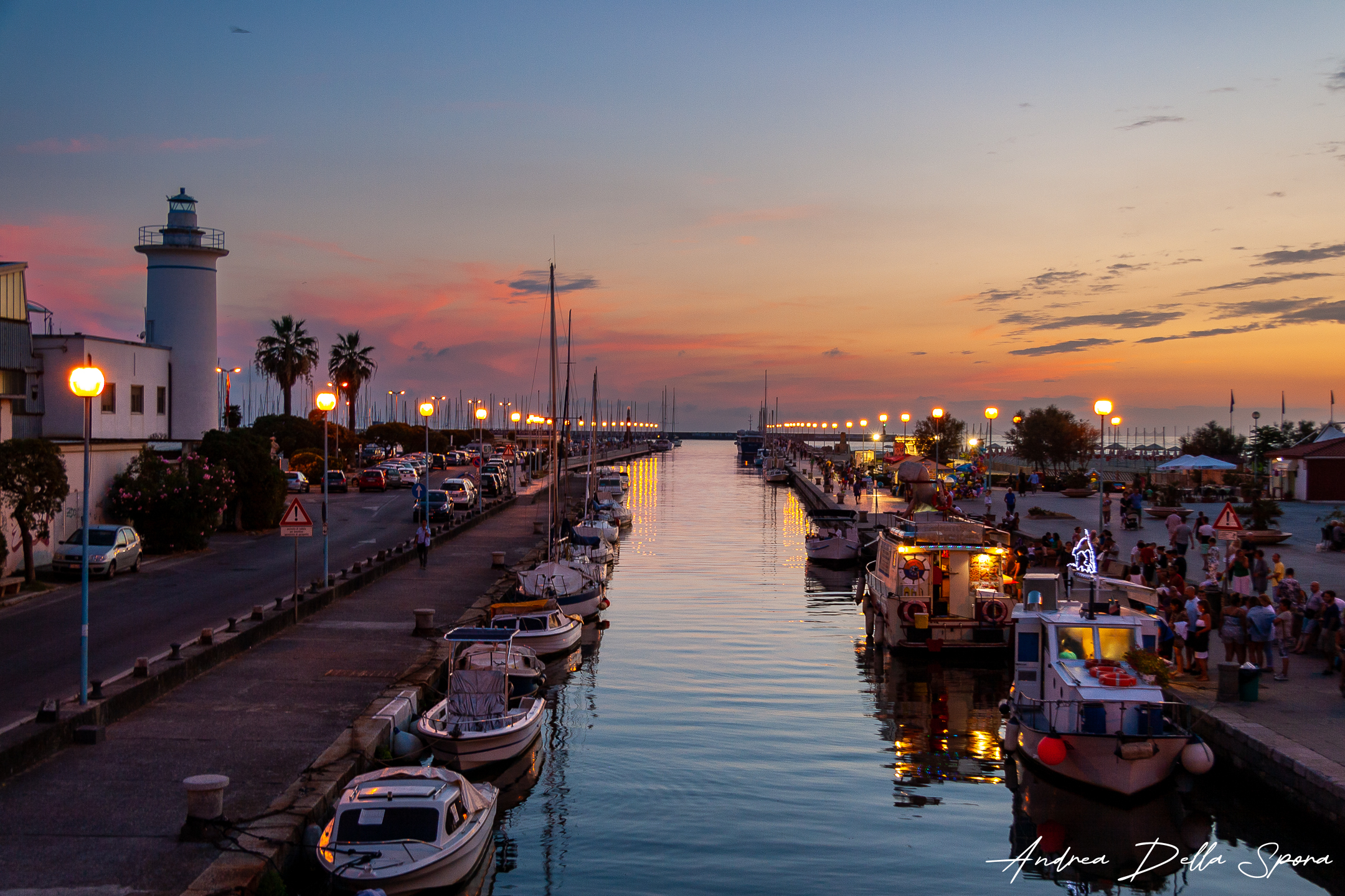 Viareggio – Tramonto sulla Burlamacca