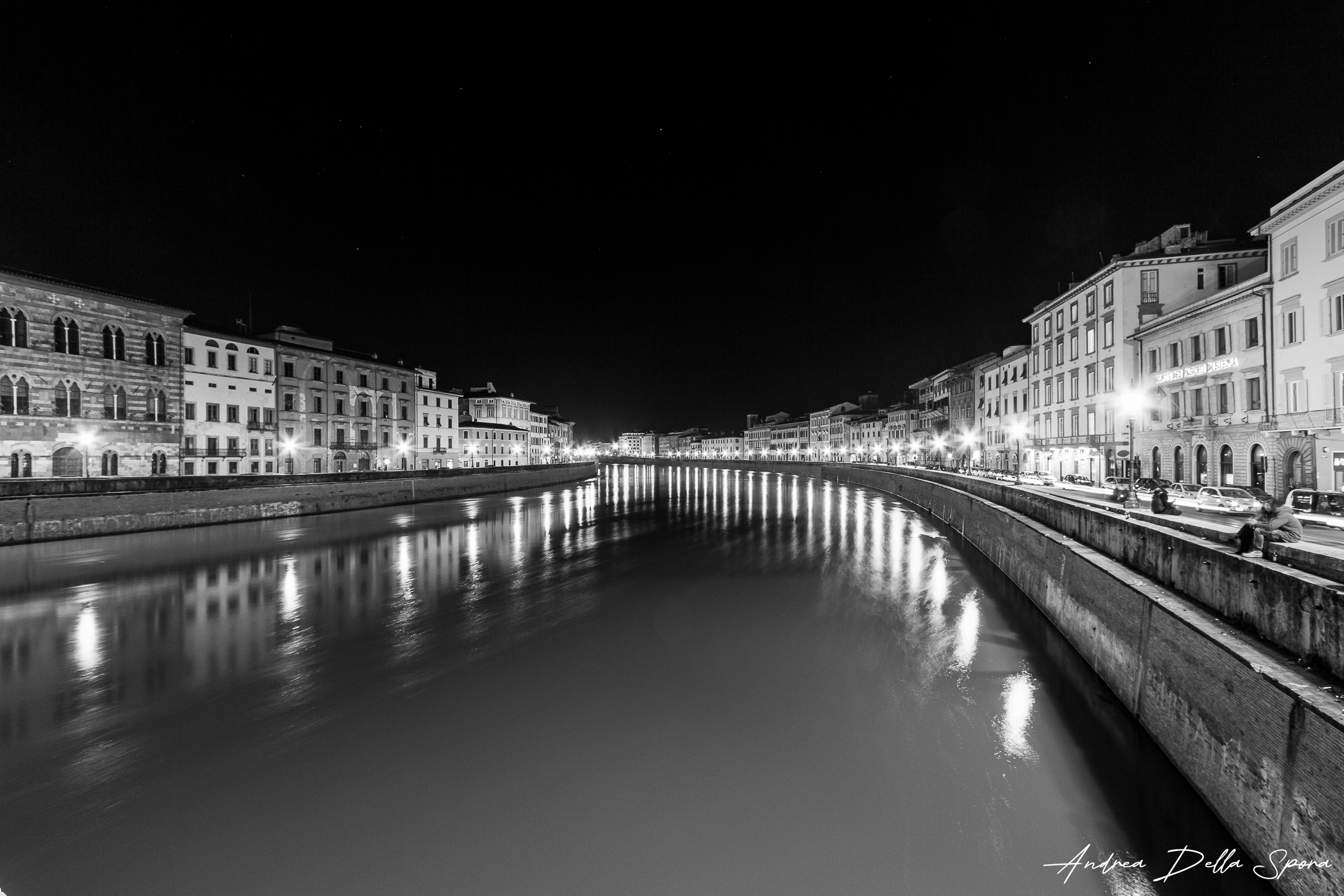 Pisa – Lungarni in bianco e nero