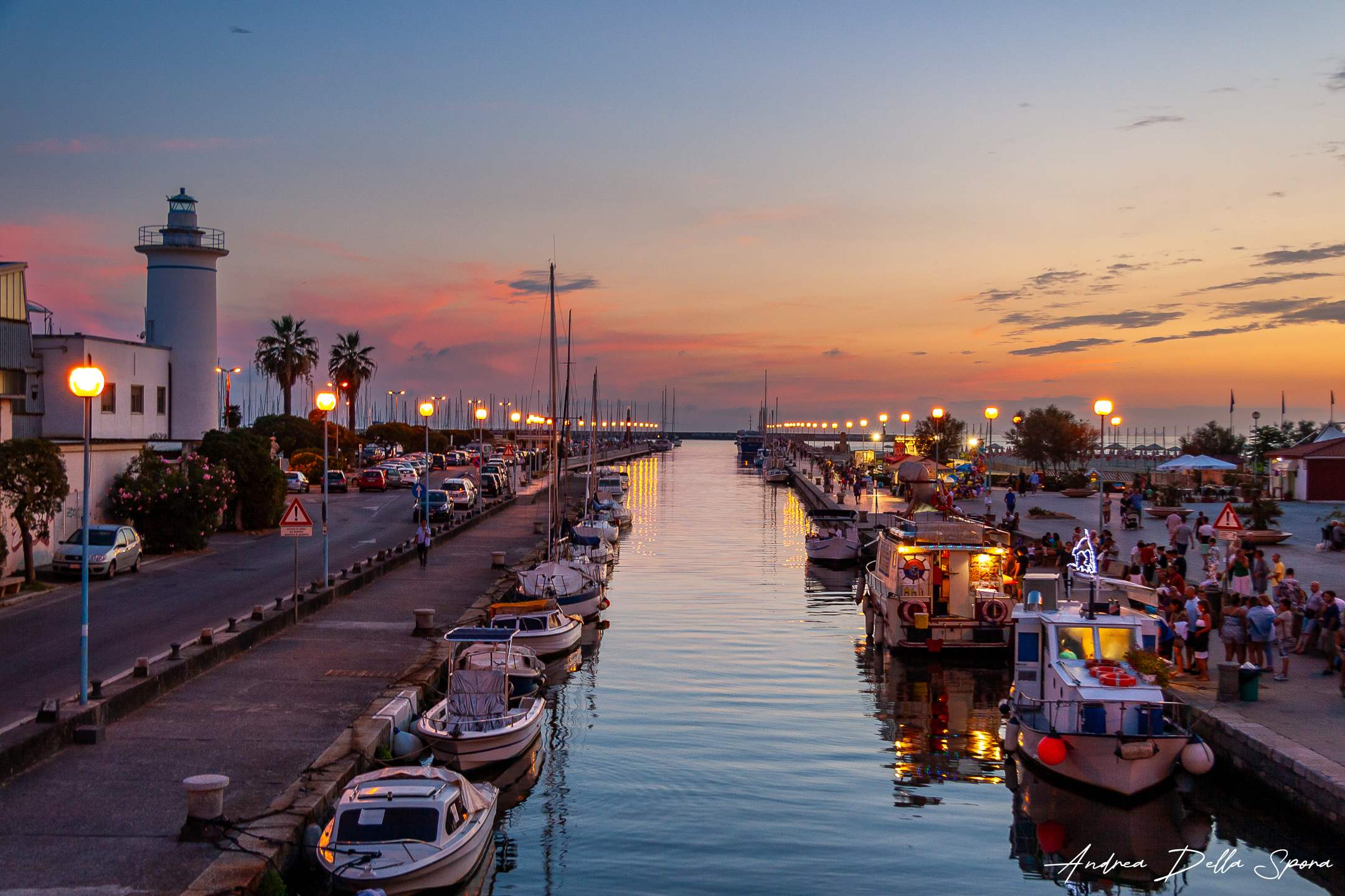 Viareggio – Tramonto sulla Burlamacca