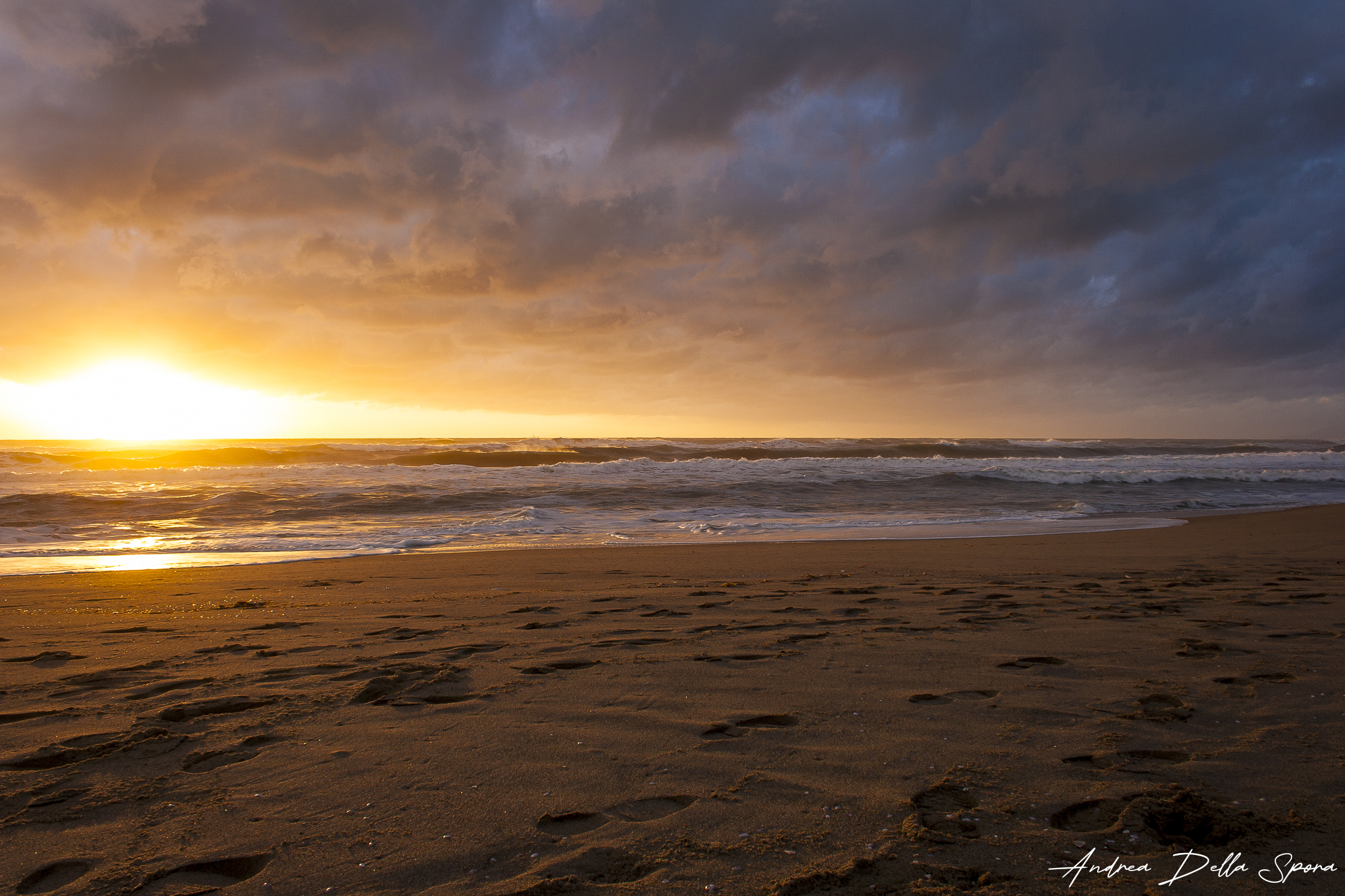 Tramonto tempestoso