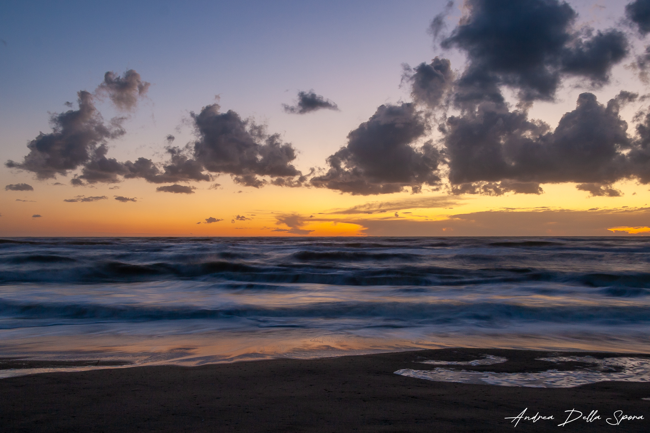Il mare al tramonto